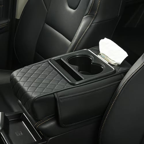 Multifunctional PU Leather Car Armrest Box Mat