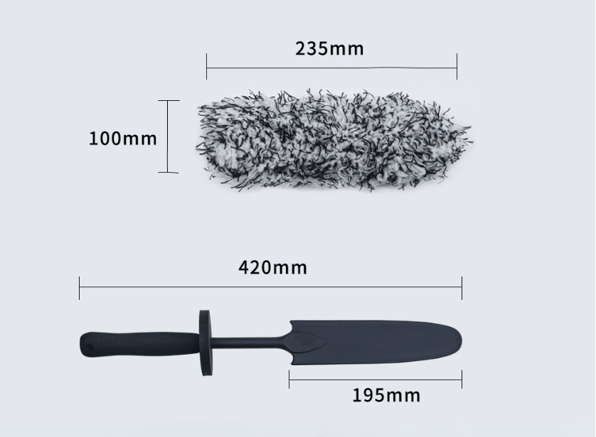 V+ Wheel Barrel Brush, Cleaning Brush for Wheels, 1 Pack