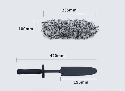 V+ Wheel Barrel Brush, Cleaning Brush for Wheels, 1 Pack