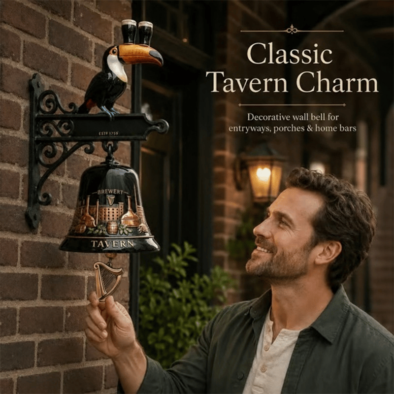 🔥HOT SALE 49% OFF🎉🍺Vintage Celtic Toucan Wall Bell – Classic Tavern Decor For Entry & Home Bar