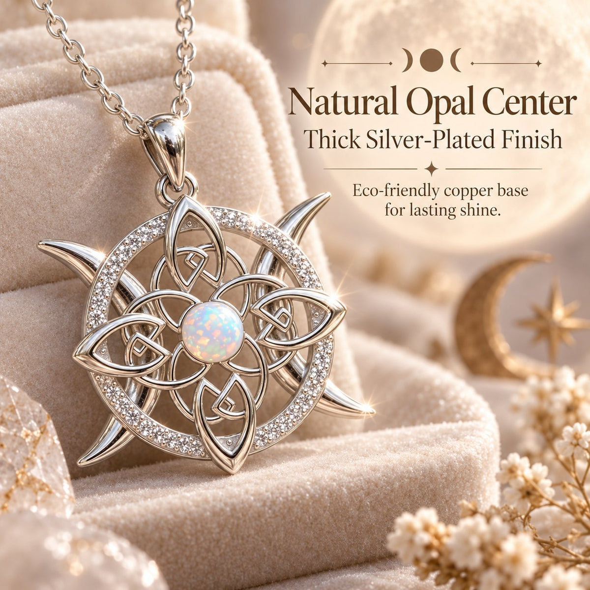 🌙 Sacred Moon Amulet Necklace