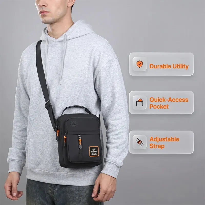 🎉 2026 Sale — Over 34200 Sold! 📢Men's Lightweight Oxford Shoulder Crossbody Bag｜Water-resistant Multi-Pocket Commuter Sling Bag ✨