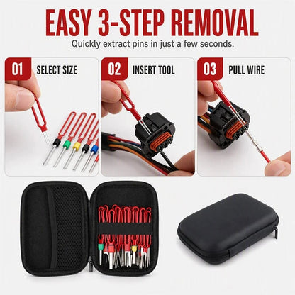 Stainless Steel Car Terminal Removal Tool Kit Wire Harness Extractor