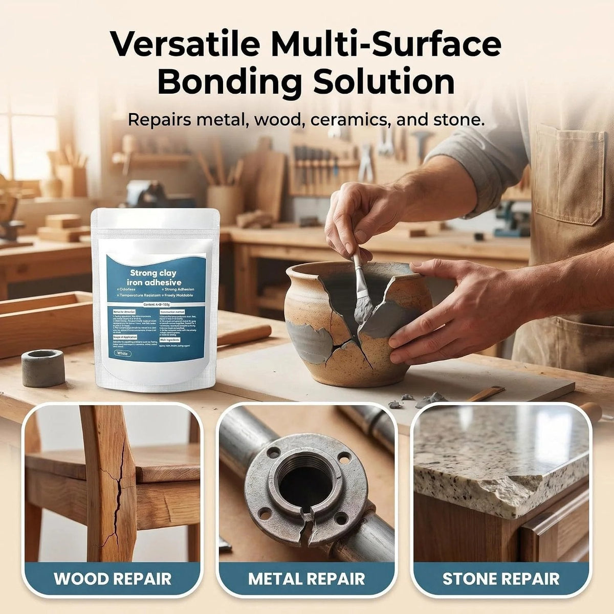 🔥GET 50% OFF NOW🔥 Waterproof Heat-Resistant Epoxy Putty Repair Kit