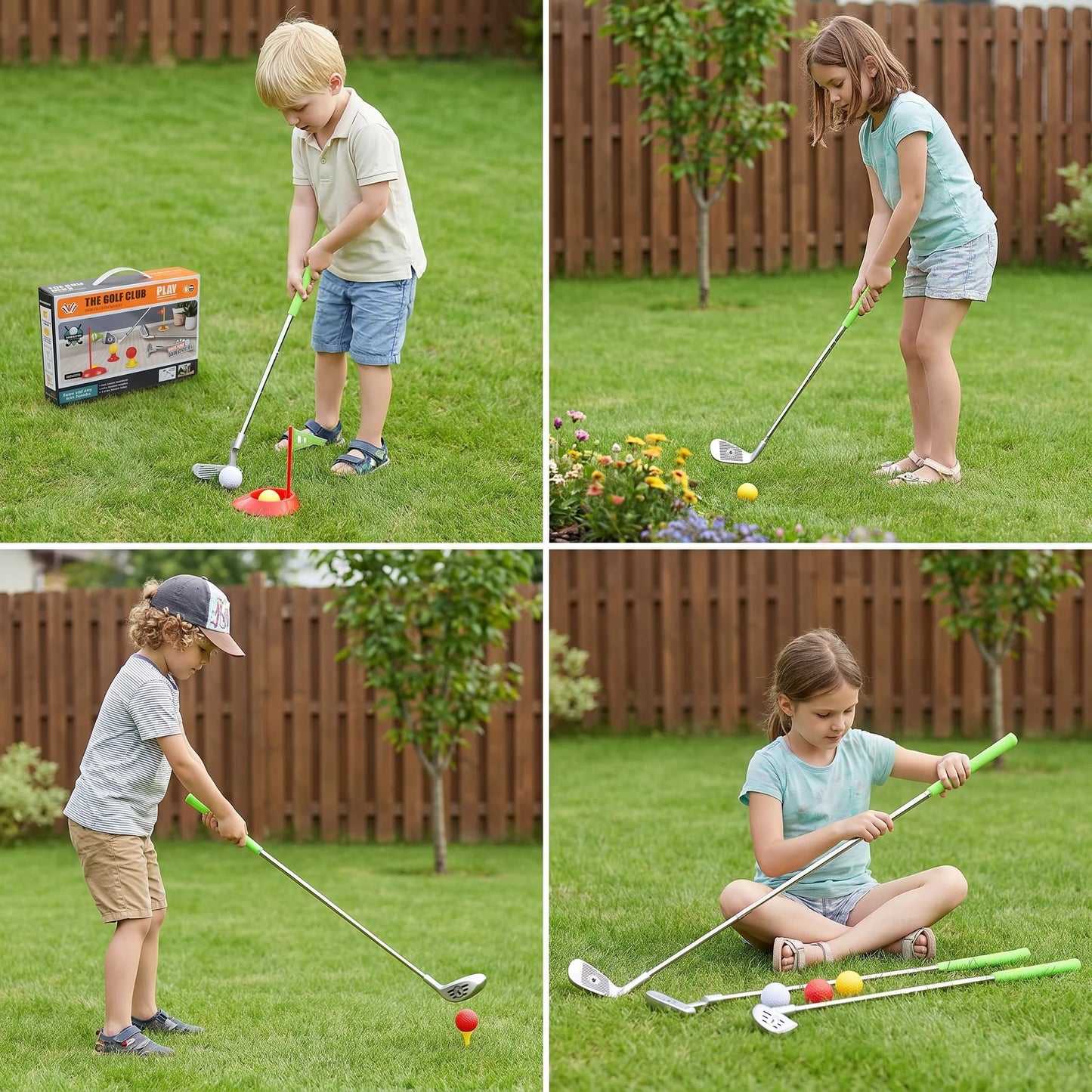 💥🏆Kids Golf Set with Adjustable Clubs – Perfect for Backyard Play