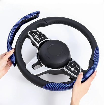 🎉Non-Slip Half Cover Car Steering Wheel Protector | Easy Clip On Installation