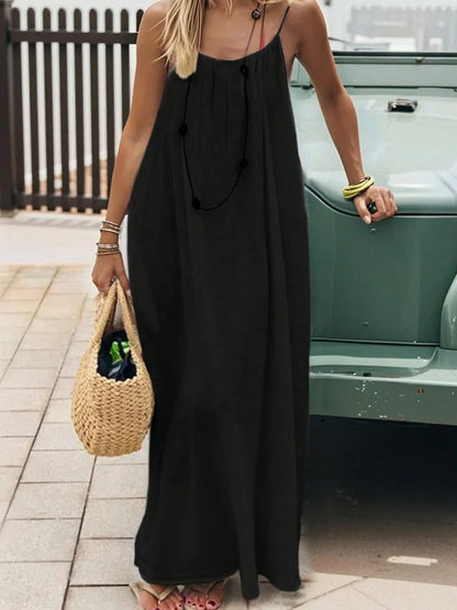 💃Backless Spaghetti Strap Maxi Dress