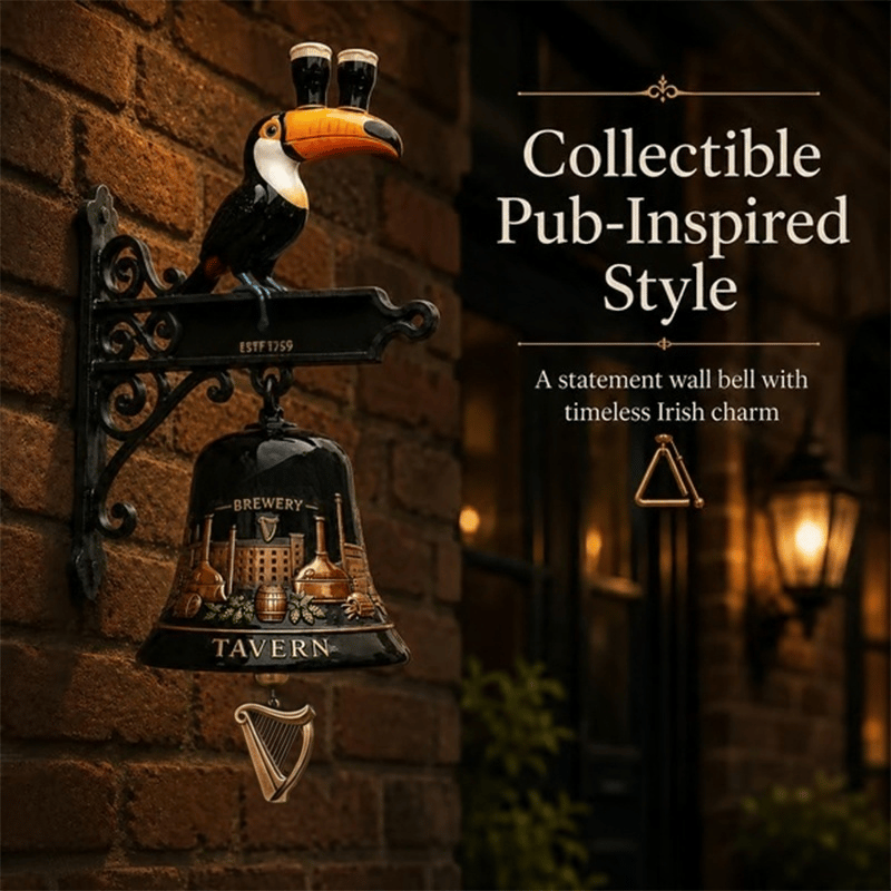 🔥HOT SALE 49% OFF🎉🍺Vintage Celtic Toucan Wall Bell – Classic Tavern Decor For Entry & Home Bar