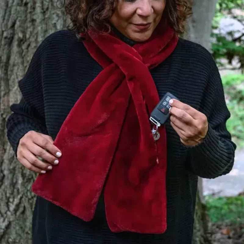 🎄50% OFF NOW! 🎉50K+ SOLD!🎁Cozy Scarf with Hidden Pocket – Warm, Soft & Secure Zipper🧣
