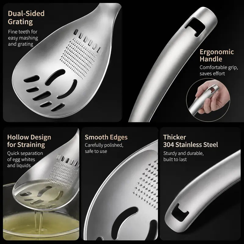 304 Stainless Steel Multifunctional Kitchen Spoon