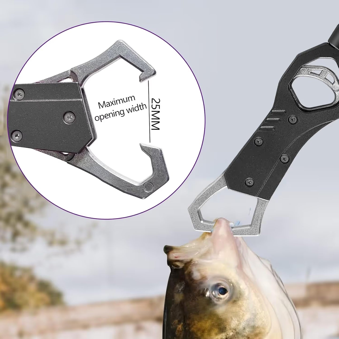🔥Special Price💥Heavy-Duty Fish Gripper with Scale