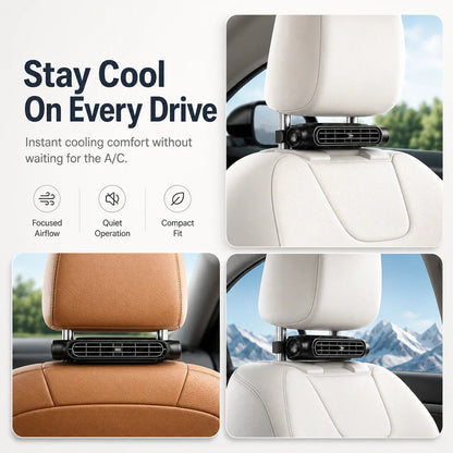 Ventiladores recargables para asiento de coche con función de enfriamiento