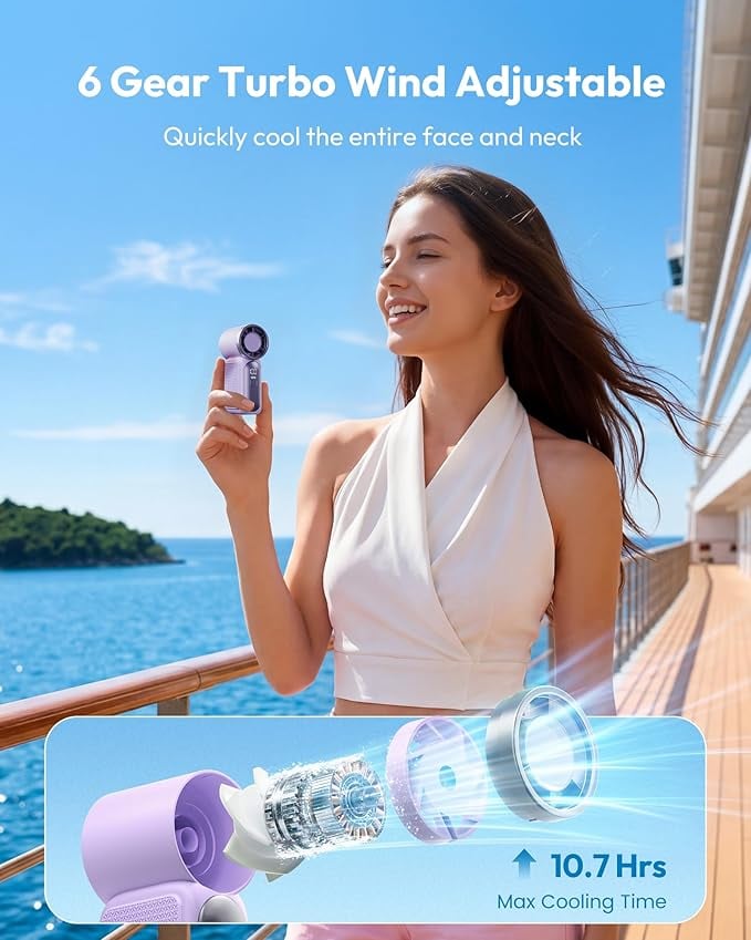 ❄️ Portable High-Speed Mini Fan 💨 Durable Compact Handheld Cooling Fan