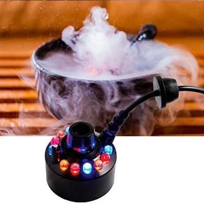 🏆2026 Halloween Hot Sale⚡🎃🔥12 LED light Ultrasonic Mist Maker Fogger