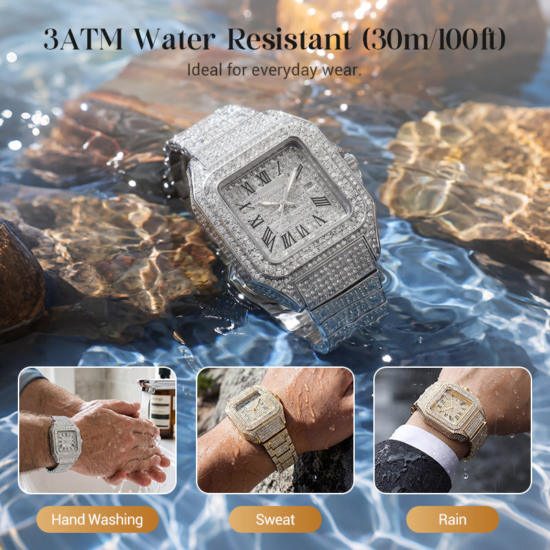 ⏳Time-Limited Special⏰Luxury Square Rhinestone Watch – Elegant Sparkle for Every Occasion✨