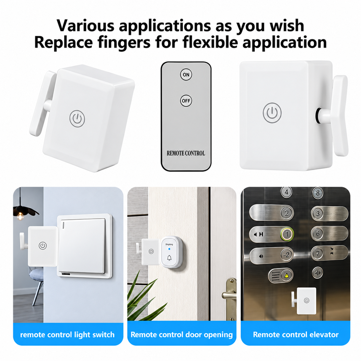 🔥Black Friday Deal｜2 In 1 Wireless Intelligent Button Lazy Remote Control Switch Light On Panel
