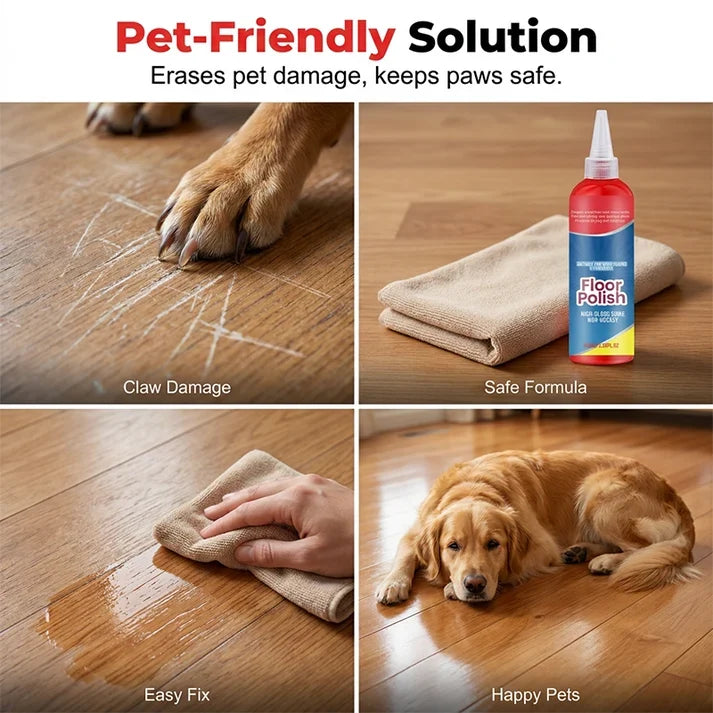 📢 Floor Polish – Scratch Repair, Non-Greasy, Long-Lasting 🔧