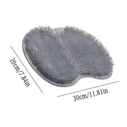 Alfombrilla de silicona para frotar pies en la ducha