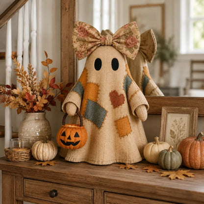 Lighted Vintage Patchwork Ghost 👻 Buy 2 Free Shipping