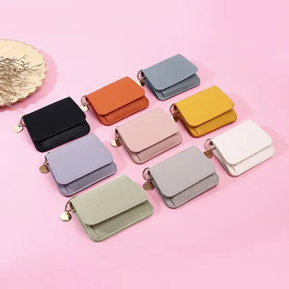 🌹Short Wallets for Women – Fashionable Card Holder with Key Ring & Coin Purse