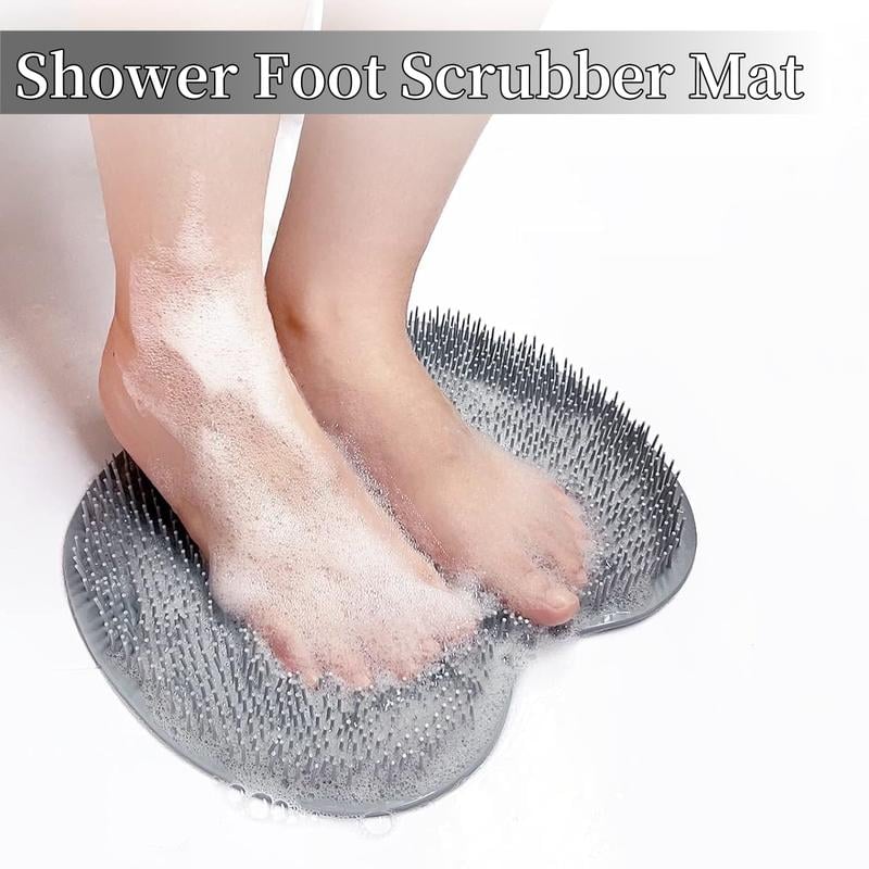 Alfombrilla de silicona para frotar pies en la ducha