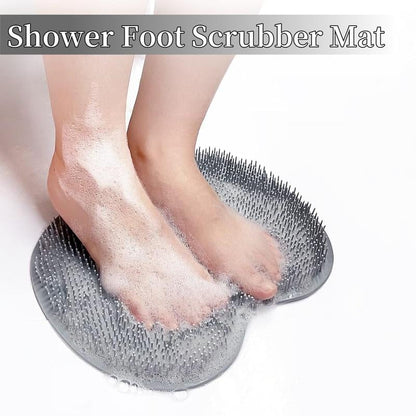 Alfombrilla de silicona para frotar pies en la ducha