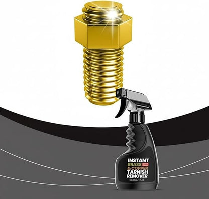✨120ml Brass & Copper Tarnish Remover Spray 🛡️Gentle Metal Cleaner Polish for Cookware Jewelry Antiques