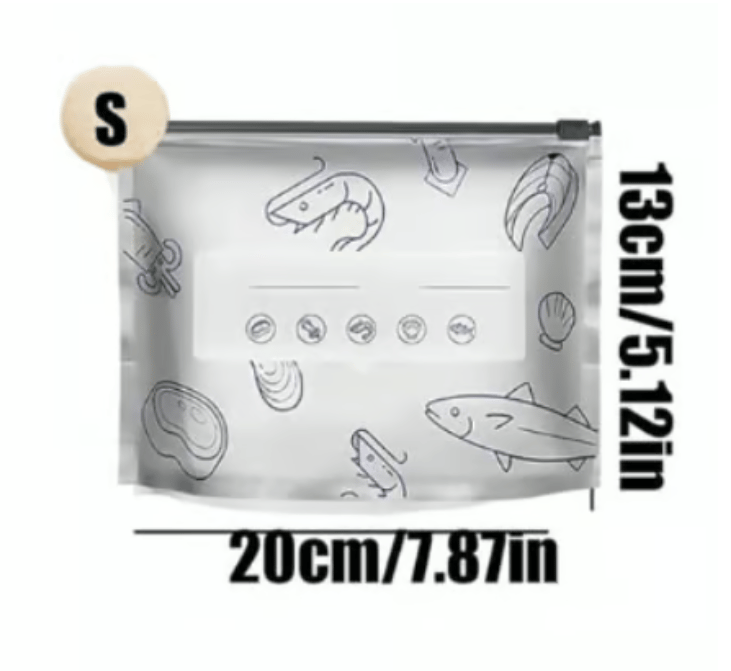 (30 unidades) Bolsas de almacenamiento resellables de papel de aluminio reutilizables