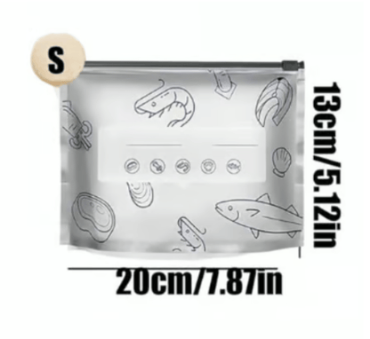 (30 unidades) Bolsas de almacenamiento resellables de papel de aluminio reutilizables