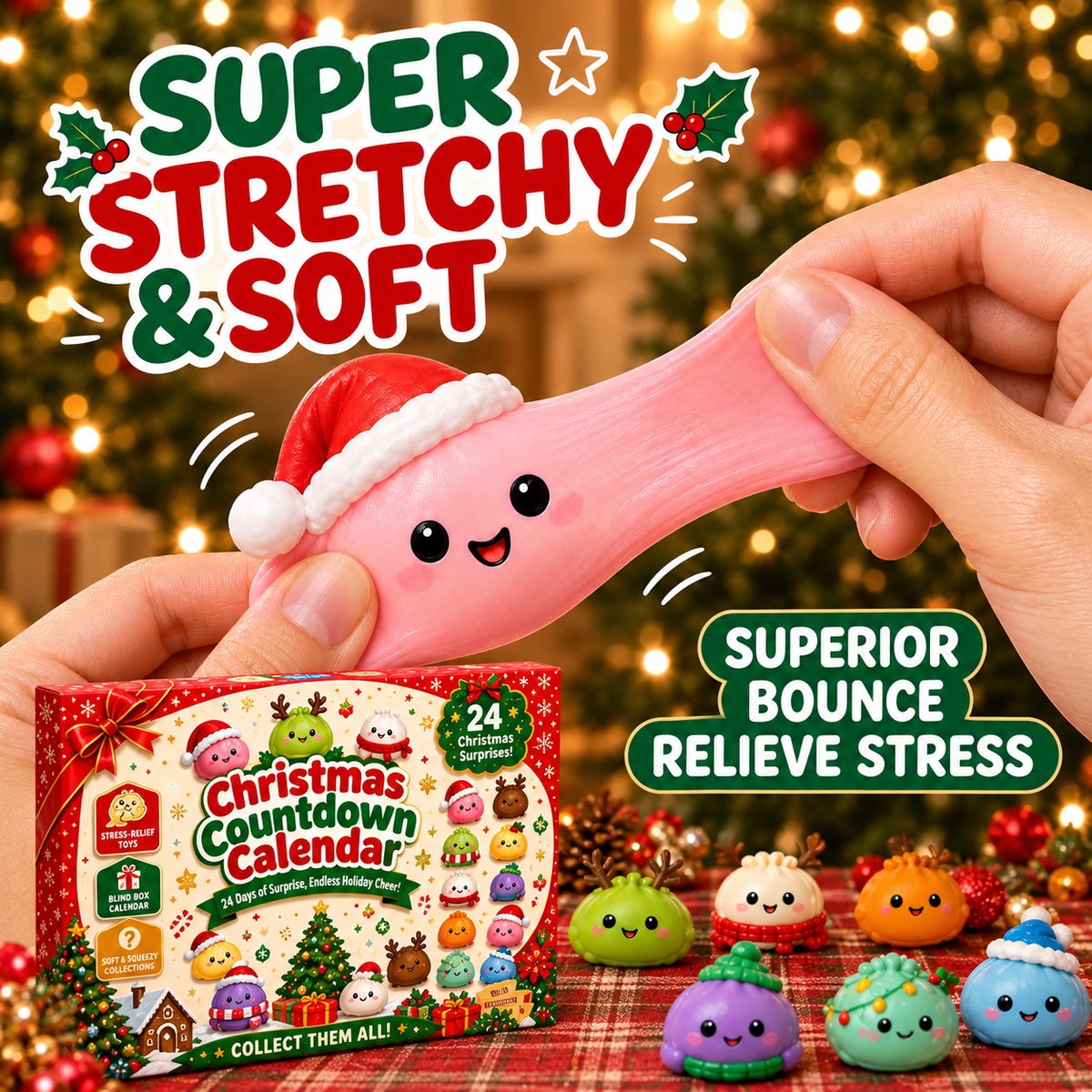 Christmas Squishy Advent Calendar 2026 Countdown Calendar 🎄