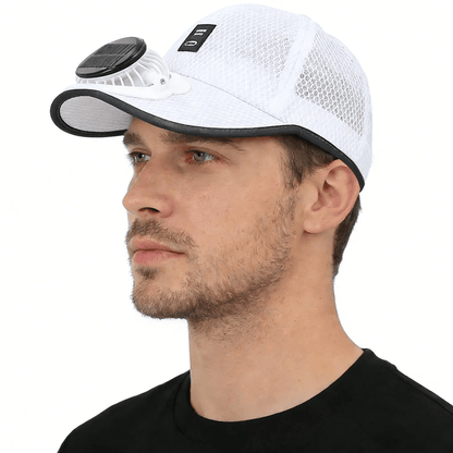 ☀️ OFERTA ESPECIAL 2026 Gorra de Refrigeración Profesional para Exteriores – Gorra con Ventilador de Energía Dual Solar + USB con Protección Solar UPF 50+