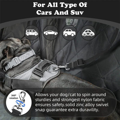 2-in-1 Dog Car Seat Belt & Walking Leash