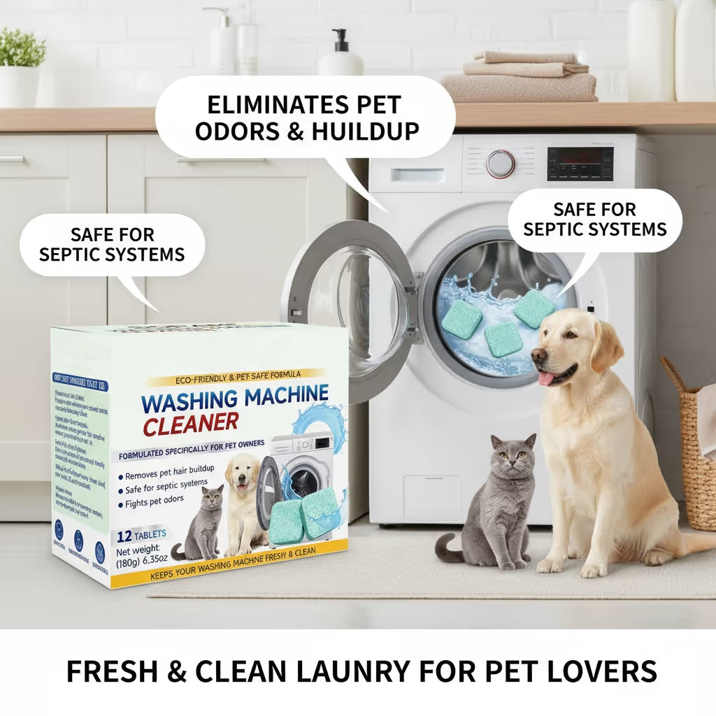 ⚡50K+ SOLD!🔥🔥SOPAMI Eco-Friendly Washing Machine Cleaner Fights Pet Odors