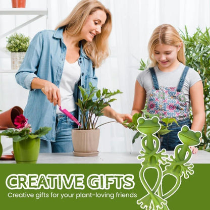 Soportes decorativos para plantas con forma de rana