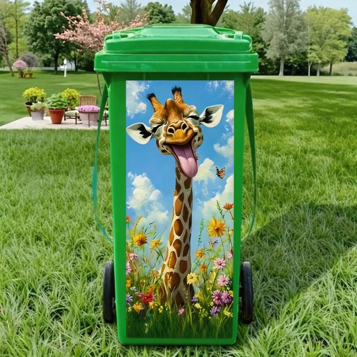 🔥 LAST DAY 50% OFF 🔥 🐴 Horse & Donkey Wheelie Bin Sticker – Waterproof Decal 🌾