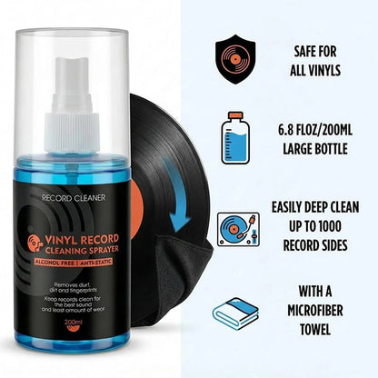 💥 Anti-static vinyl record cleaning spray 🎵