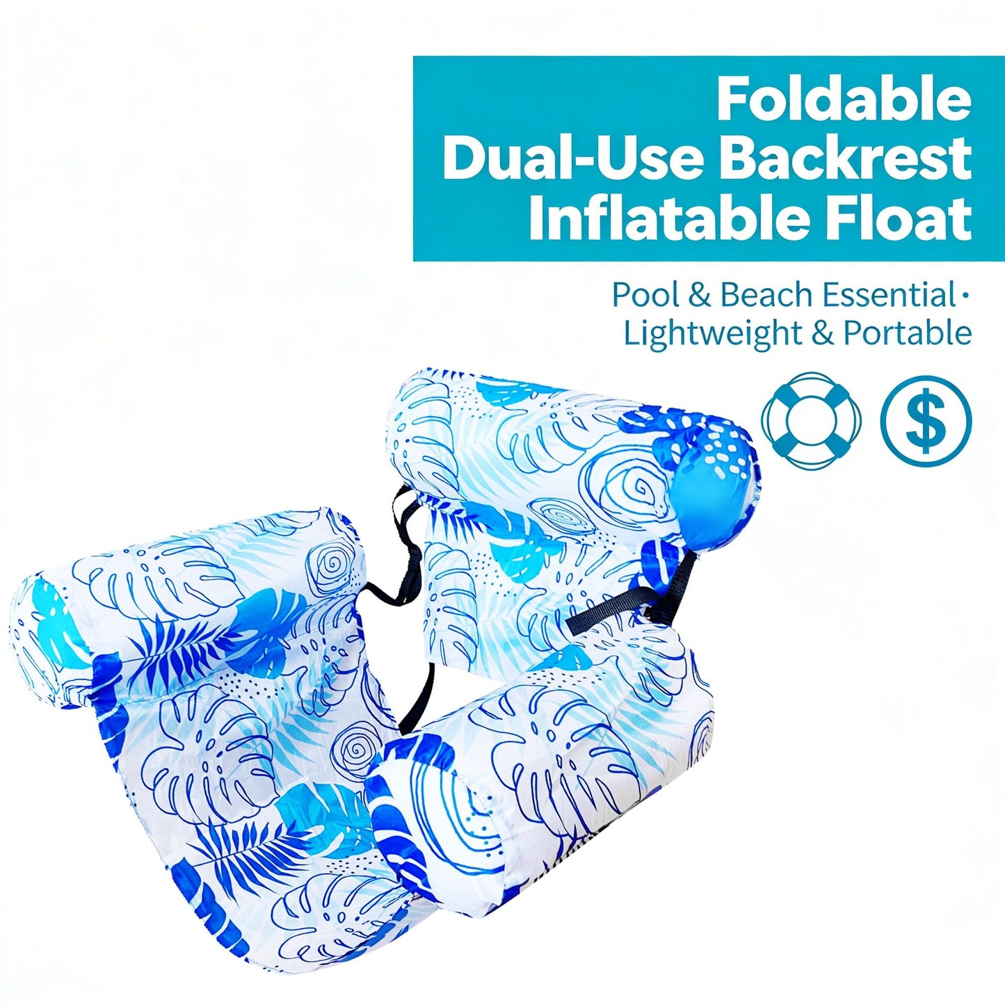💫 49% OFF - 🏊‍♀️Inflatable Pool Float Chairs,Floating Chair for Party Summer Water Beach Lake Fun ✨