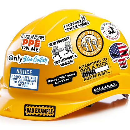 🔥2026 Summer Sale - 55Pcs Blue Collar Funny Stickers 👷‍♂️
