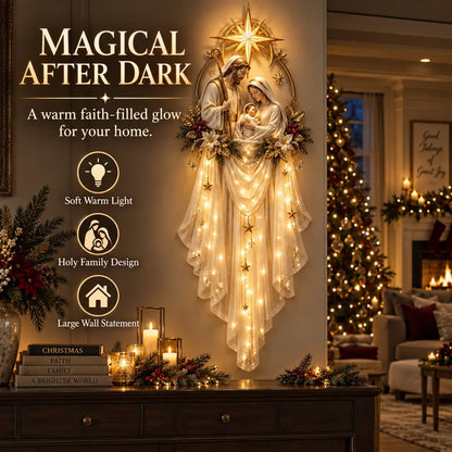 🎁 49% OFF Today | Holy Family Star Veil™ – Meaningful Christmas Wall Decor