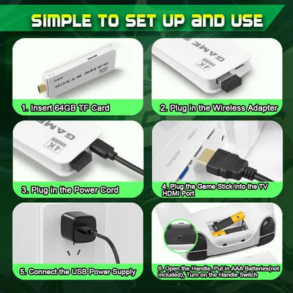 La consola de juegos retro de 2026 es compatible con videojuegos clásicos 4K HDMI, tiene 23 emuladores integrados y cuenta con más de 40.000 juegos. Es una consola plug-and-play equipada con un controlador dual mejorado.