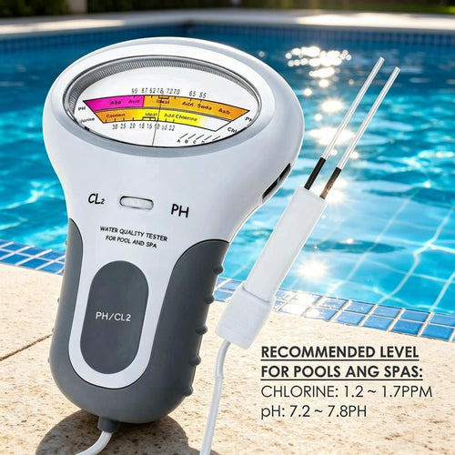 🔬💧 pH & Cl2 Chlorine Tester! Precise Measurement of pH & Chlorine in Pool – Simple, Fast, Reliable. 🔥🏊