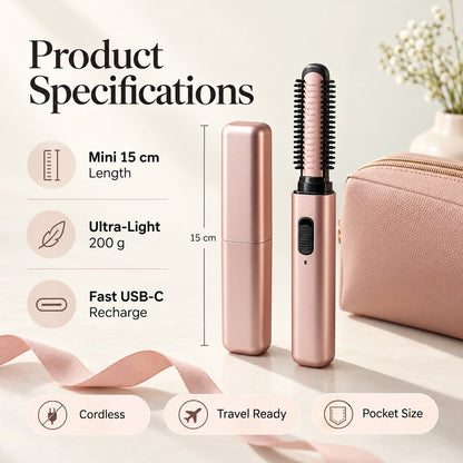 Cordless Ceramic Hair Curler – Fits in Any Bag