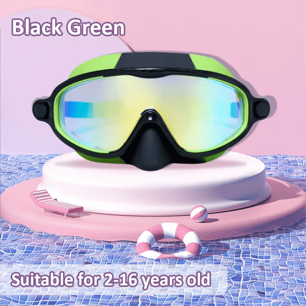 🏊‍♀️Último día, 2x1 en la compra de gafas de natación HD infantiles con marco grande, impermeables y antivaho.🏊‍♀️