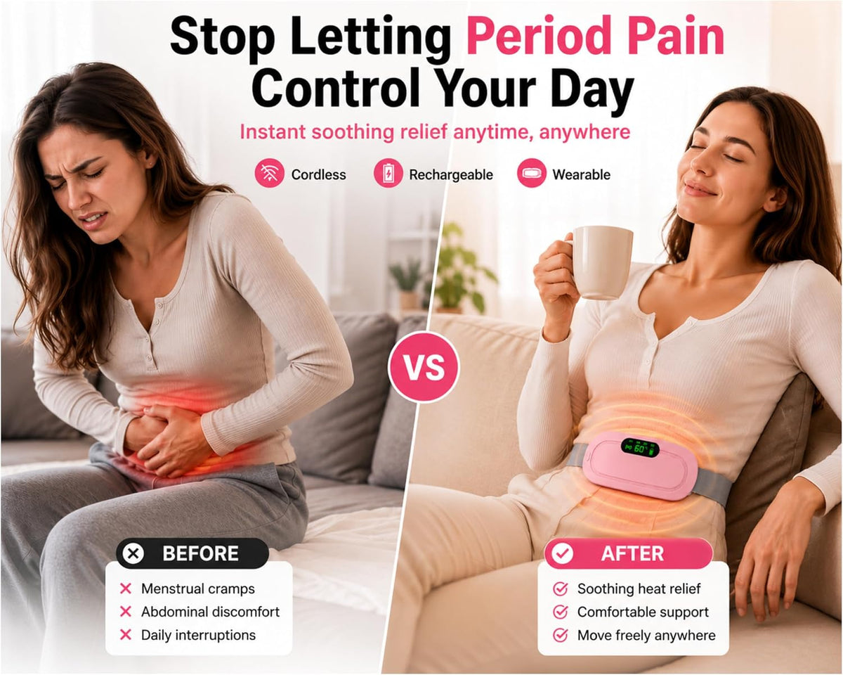 💝The best gift for her! Dynamic massage and heating belt for menstruation
