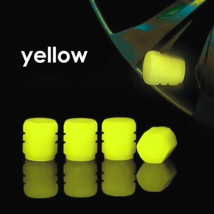 TAPAS DE VÁLVULA DE NEUMÁTICOS FLUORESCENTES