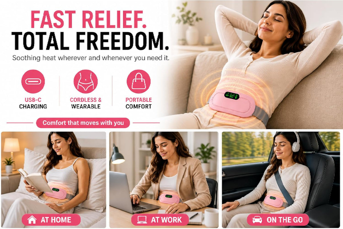 💝The best gift for her! Dynamic massage and heating belt for menstruation