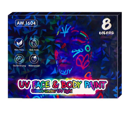 📢📢HOT SALE !!!✨UV Glow Face and Body Paint Markers Set