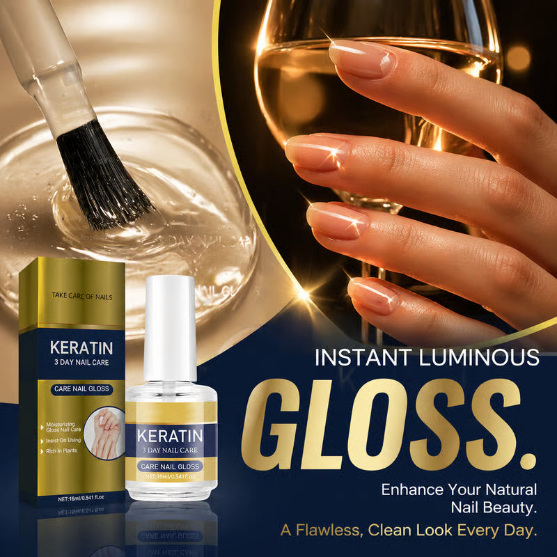 3 Days Nail Care, Keratin Amino Acid Nail Care, Strengthening and Hydration, for Dry, Weak & Fragile Nails