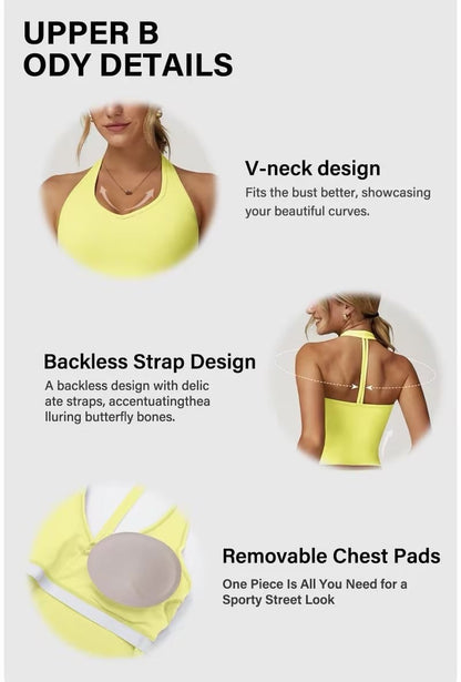 ⚡Grandes Ofertas 49% DTO🔥Conjuntos deportivos de 2 piezas para mujer - Chándal ajustado de poliéster-seda con estilo veraniego