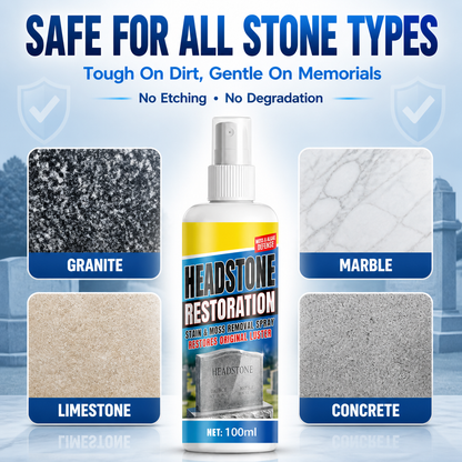 ✨ Headstone Restoration Cleaning Spray 🕯️